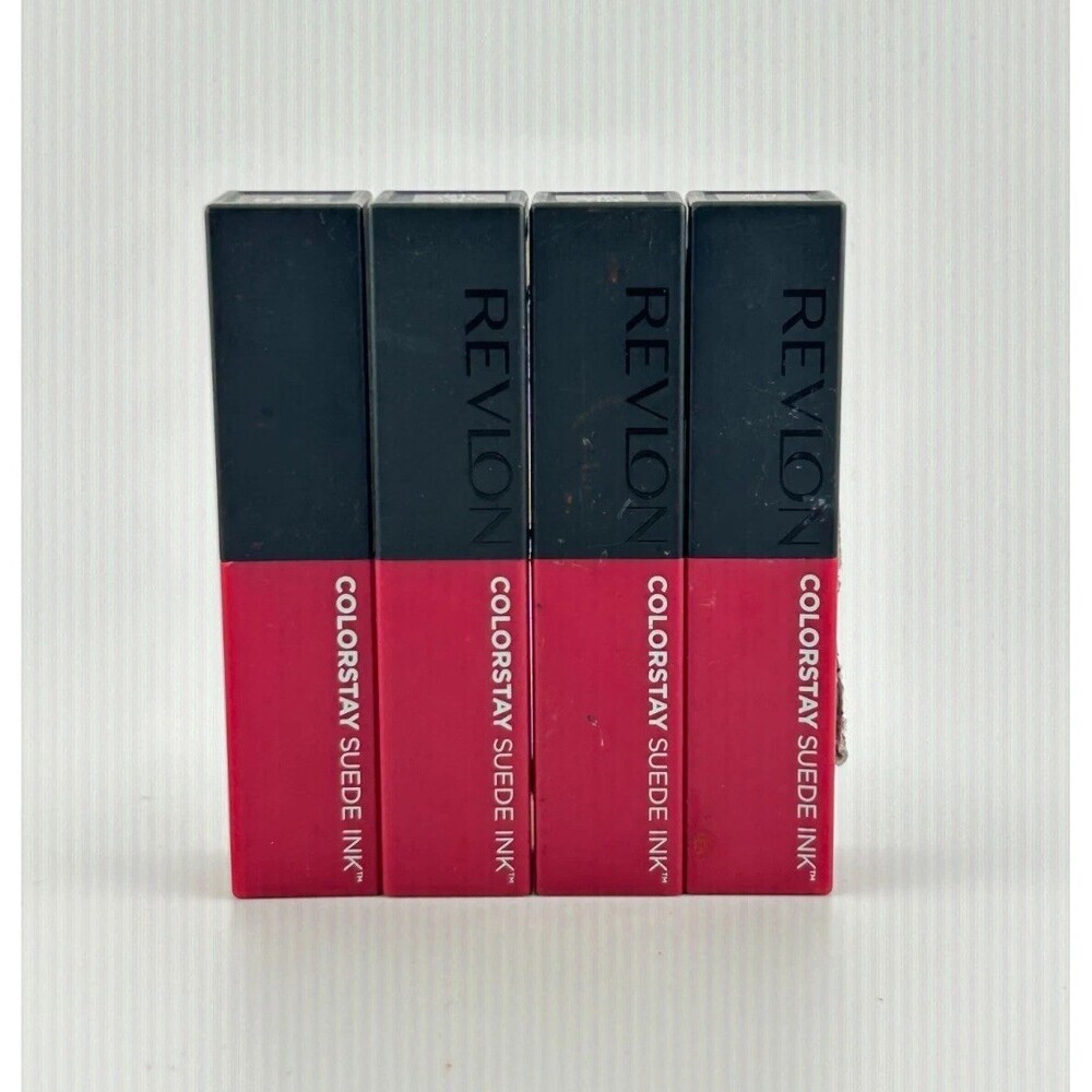 Lot of 4 Revlon ColorStay Suede Ink Lightweight Matte Lipstick #011 Type A